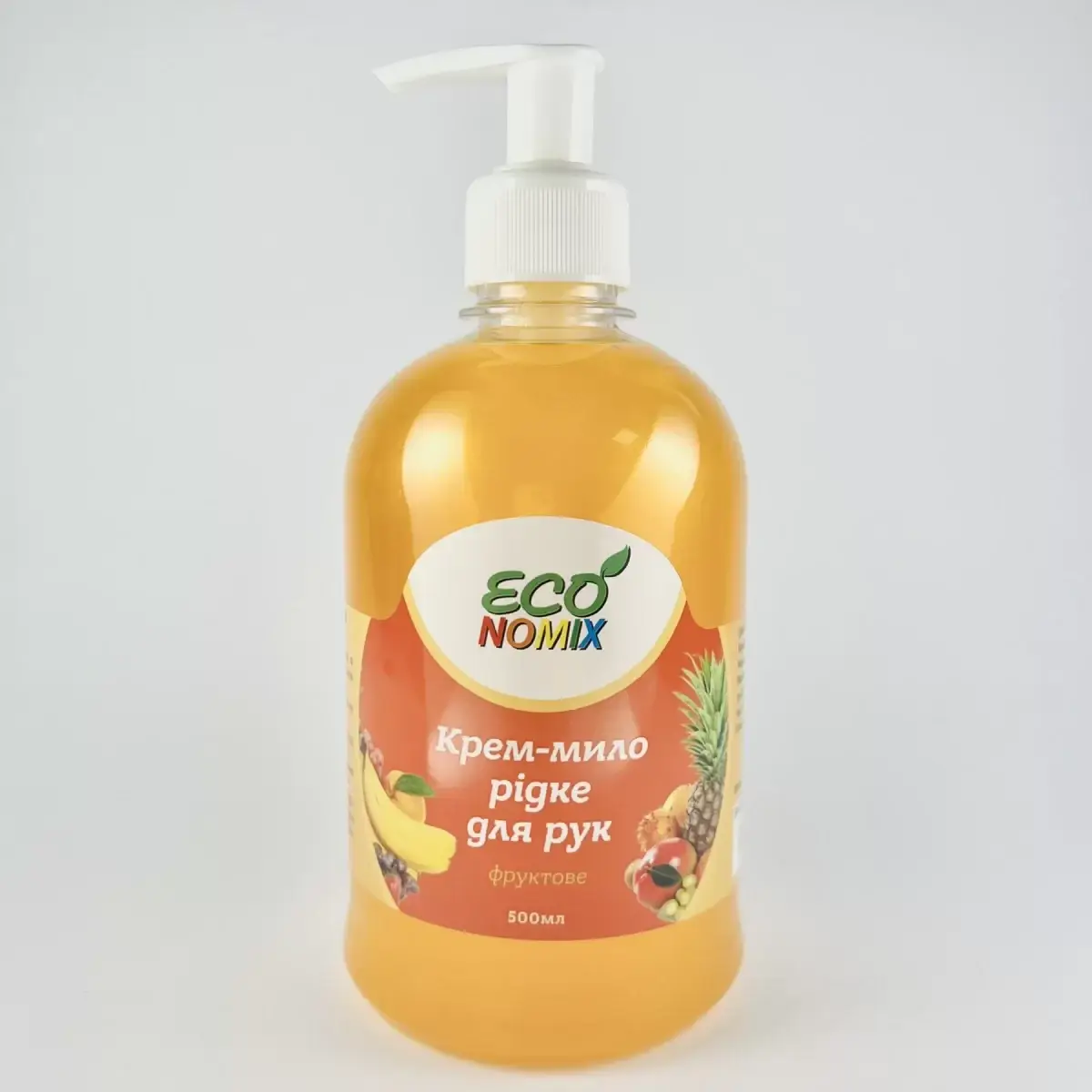 Крем – мыло жидкое ТМ RONI economix фруктовое дозатор 500мл (12шт/ящ) 
Крем – мыло жидкое ТМ RONI economix фруктовое дозатор 500мл (12шт/ящ)
