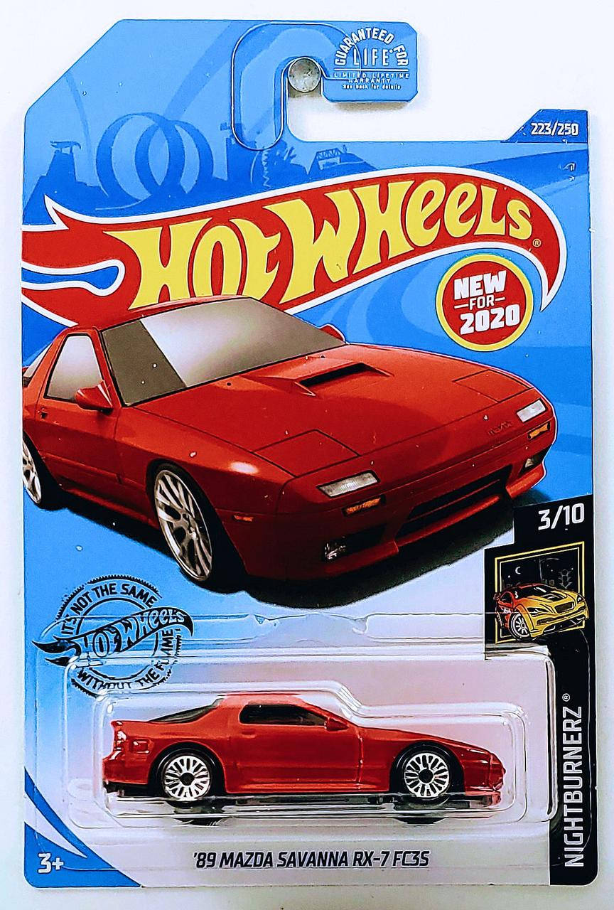 Машинка Hot Wheels - '89 Mazda Savanna RX-7 FC3S - 2020 Nightburnerz (#223) red - GHB56. Mattel Оригинал, Красный
Машинка Hot Wheels - '89 Mazda Savanna RX-7 FC3S - 2020 Nightburnerz (#223) red - GHB56. Mattel Оригинал, Красный