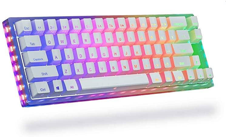 Игровая геймерская механическая клавиатура с подсветкой клавиш GamaKay (Womier) K66 RGB белая проводная, Белый
Игровая геймерская механическая клавиатура с подсветкой клавиш GamaKay (Womier) K66 RGB белая проводная, Белый