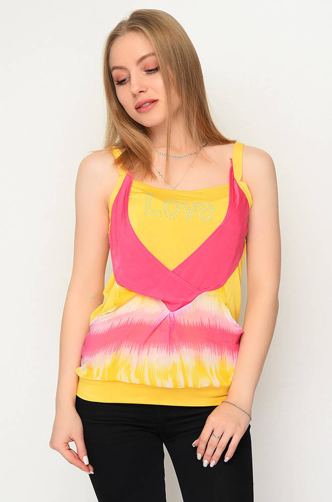 Майка женская желтая 141170M, Желтый
Майка женская желтая 141170M, Желтый