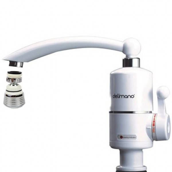 Электрический кран водонагреватель, мгновенный проточный водонагревательный кран Dеlimano с регулировкой! 
Электрический кран водонагреватель, мгновенный проточный водонагревательный кран Dеlimano с регулировкой!