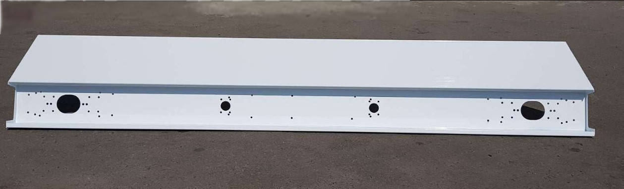 Бампер задний на прицеп (полуприцеп) 2400mm, Белый