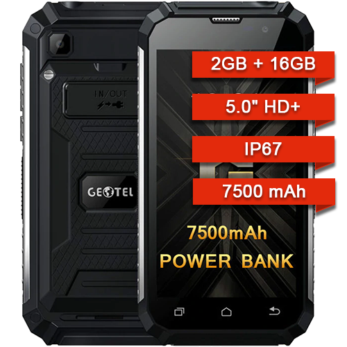 Противоударный смартфон Geotel G1 2/16Gb защита IP68 защищенный телефон, Черный
Противоударный смартфон Geotel G1 2/16Gb защита IP68 защищенный телефон, Черный