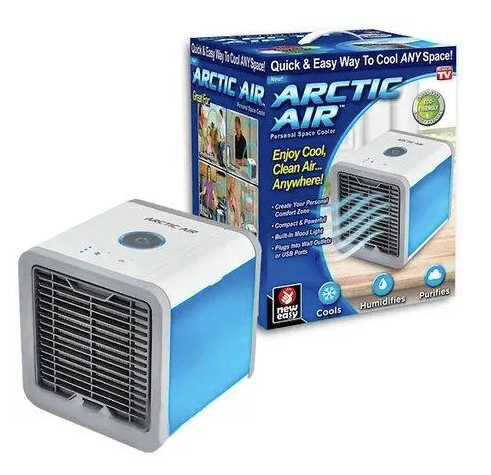 Портативный мини кондиционер, увлажнитель, освежитель, ночник 4в1 Arctic Air, белый
Портативный мини кондиционер, увлажнитель, освежитель, ночник 4в1 Arctic Air, белый