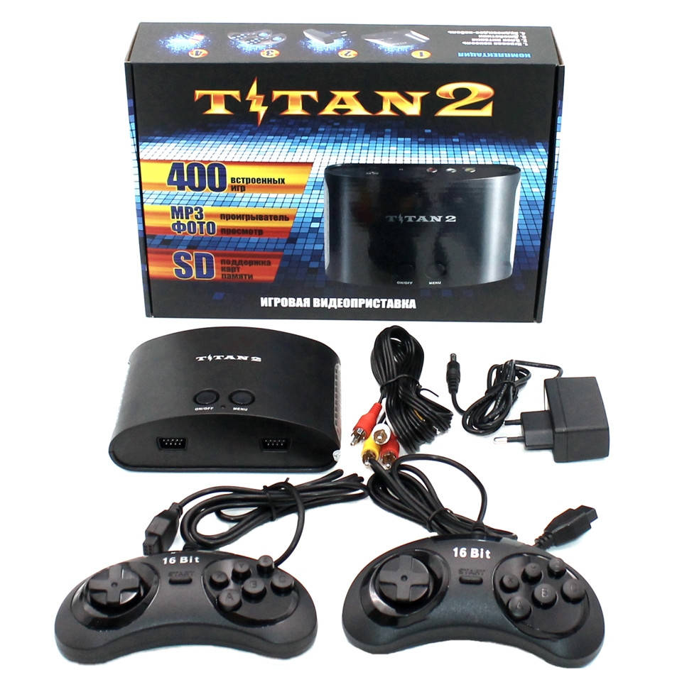 Игровая приставка Dendy Sega для телевизора 400 встроенных ретро игр 8 16 bit Консоль Retro Titan 2 Денди Сега
Игровая приставка Dendy Sega для телевизора 400 встроенных ретро игр 8 16 bit Консоль Retro Titan 2 Денди Сега