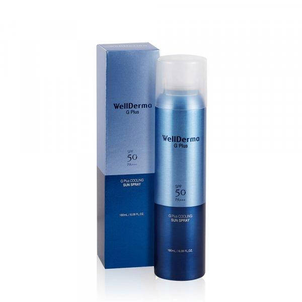 Охлаждающий солнцезащитный спрей с галактомисисом Wellderma G Plus Cooling Sun Spray SPF50 PA++++
Охлаждающий солнцезащитный спрей с галактомисисом Wellderma G Plus Cooling Sun Spray SPF50 PA++++