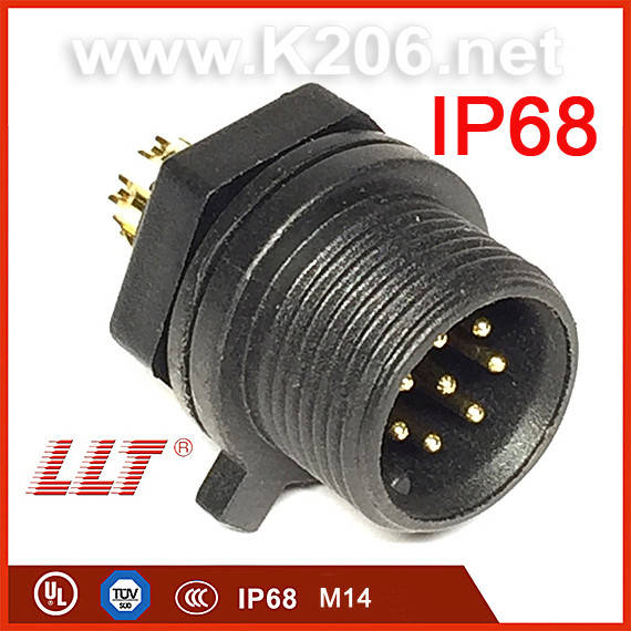 LLT-M14-1508MGY Разъем герметичный 8pin, "папа"; монтаж на панель, 5A/400V; IP68; Размер M14
LLT-M14-1508MGY Разъем герметичный 8pin, "папа"; монтаж на панель, 5A/400V; IP68; Размер M14
