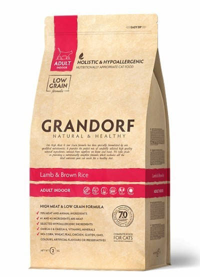 Grandorf Lamb and Brown Rice Rice ADULT INDOOR Грандорф Сухой корм для взрослых кошек с ягненком и рисом, 2кг
Grandorf Lamb and Brown Rice Rice ADULT INDOOR Грандорф Сухой корм для взрослых кошек с ягненком и рисом, 2кг