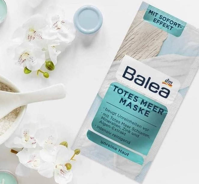 Balea Maske Totes Meer 2 x 8 ml Очищающая маска для лица с грязью Мертвого моря 16 мл
Balea Maske Totes Meer 2 x 8 ml Очищающая маска для лица с грязью Мертвого моря 16 мл