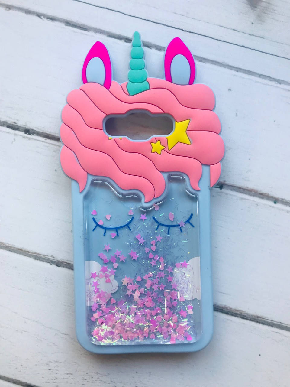 Силиконовый чехол 3D Case с переливающимися блестками для SAMSUNG Galaxy J7 Единорог голубой
Силиконовый чехол 3D Case с переливающимися блестками для SAMSUNG Galaxy J7 Единорог голубой