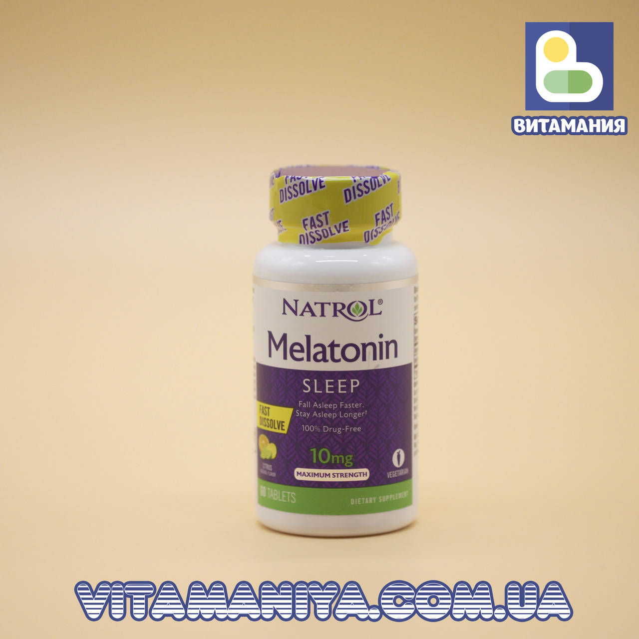 Мелатонин быстрого высвобождения (вкус цитрус), Melatonin, Natrol, 10 мг, 60 таблеток
Мелатонин быстрого высвобождения (вкус цитрус), Melatonin, Natrol, 10 мг, 60 таблеток