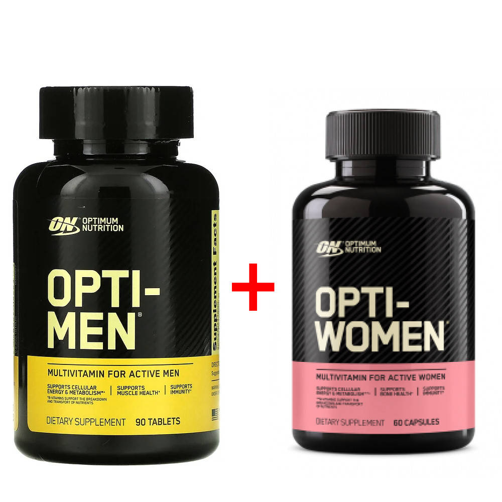 Комплект витамины Optimum Nutrition Opti-Men (90 таб) + Opti-Women (60 капс) (912553)
Комплект витамины Optimum Nutrition Opti-Men (90 таб) + Opti-Women (60 капс) (912553)