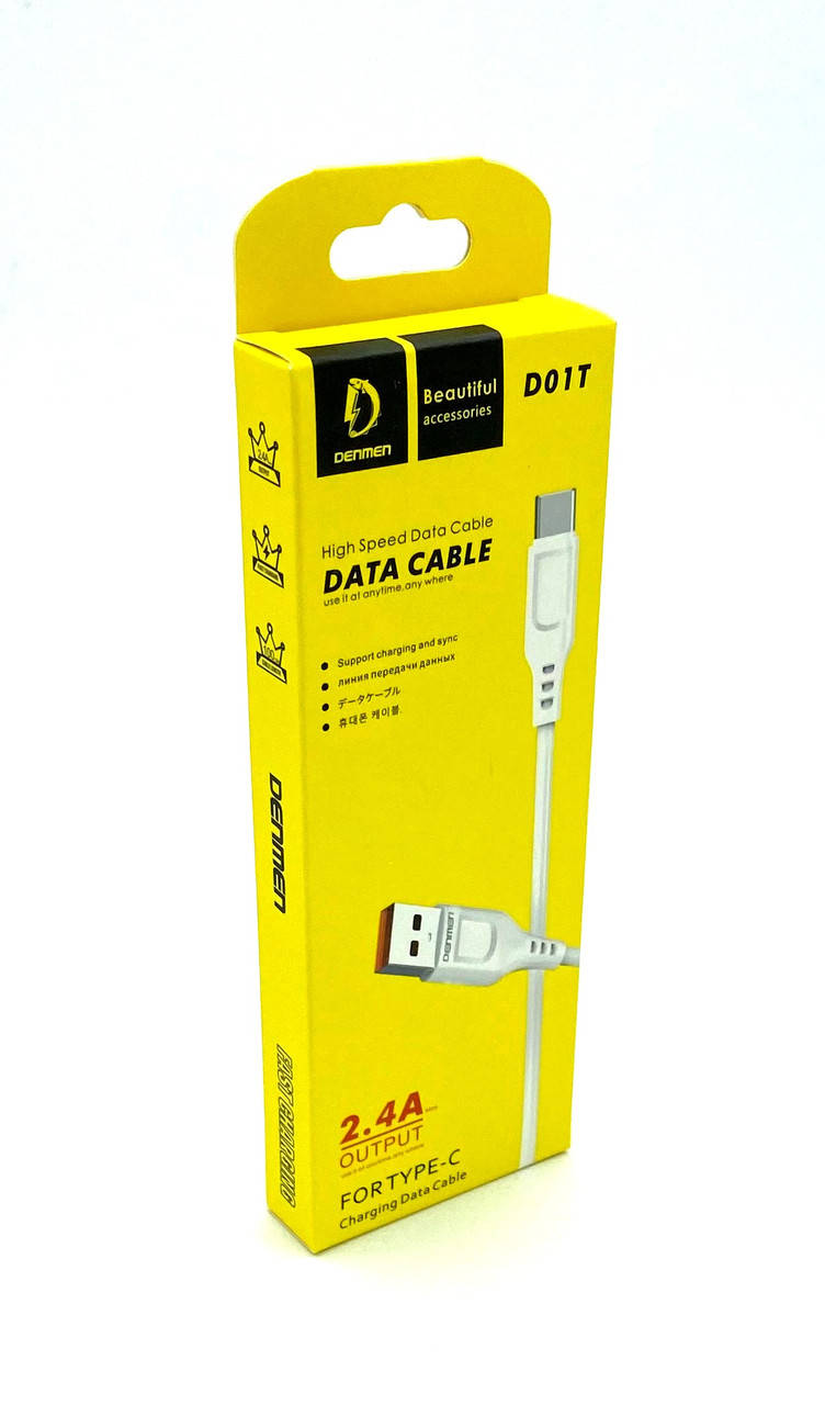 Дата кабель DENMEN D01T Type C Белый
Дата кабель DENMEN D01T Type C Белый
