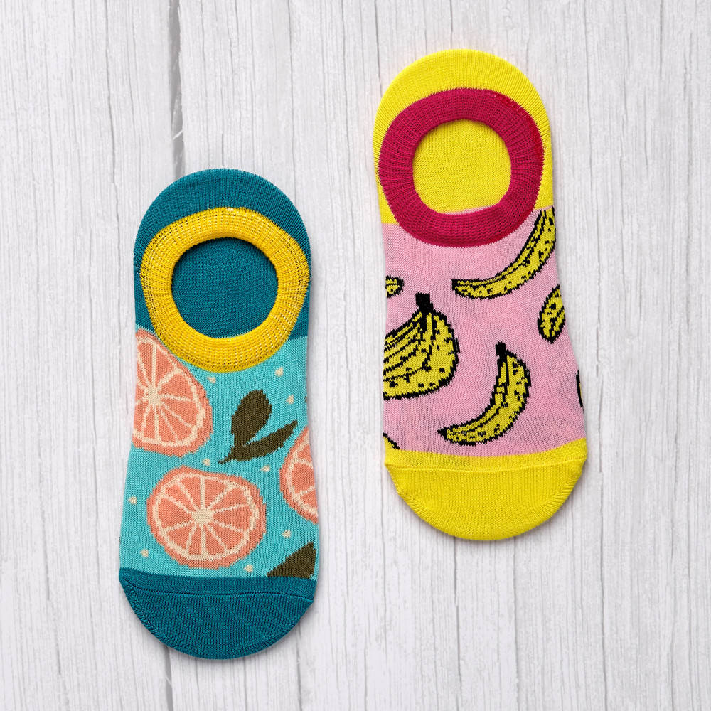 Комплект из двух пар женских носков bananas+oranges, Разные цвета 
Комплект из двух пар женских носков bananas+oranges, Разные цвета