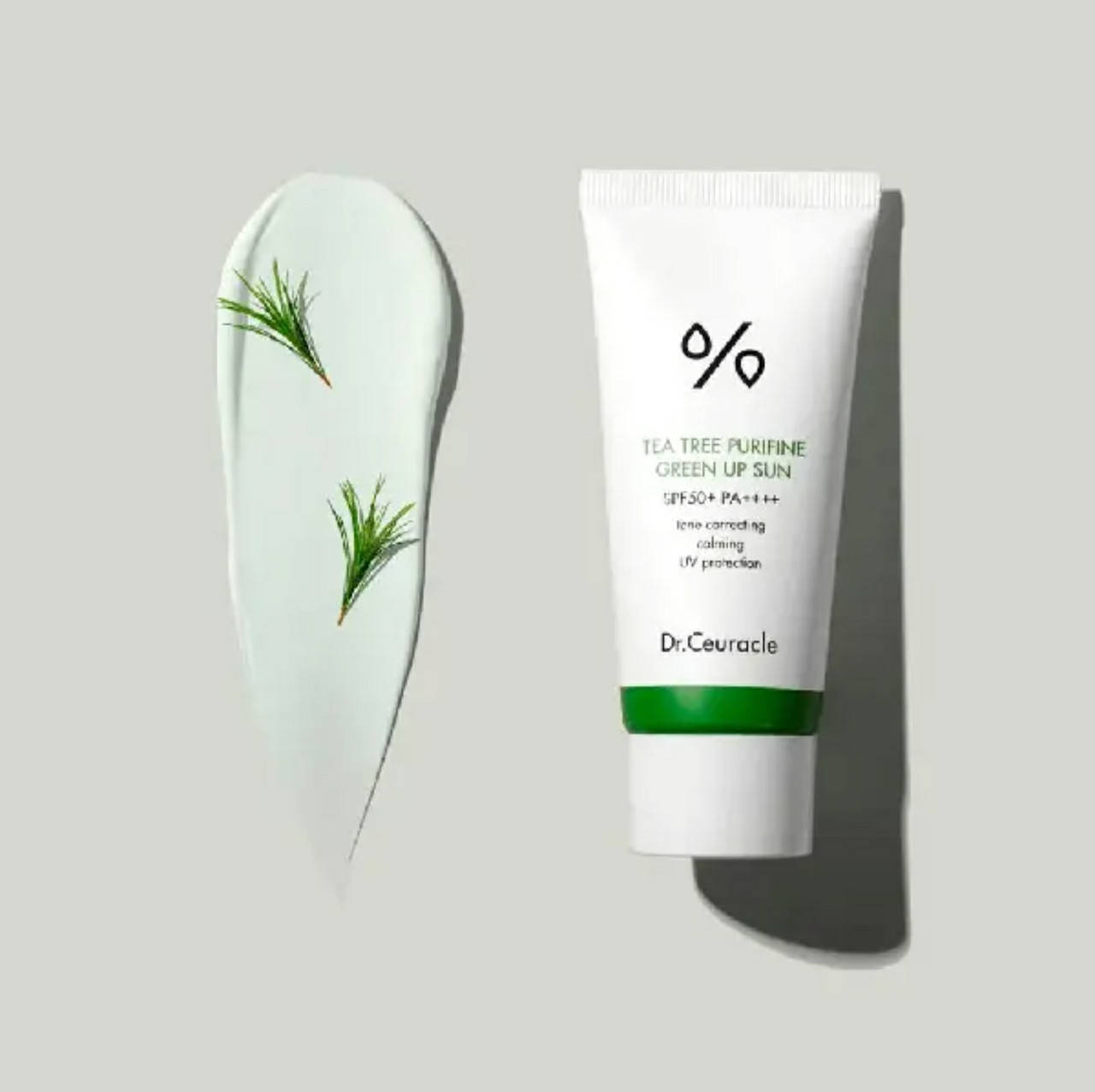 Солнцезащитный крем с экстрактом чайного дерева Dr.Ceuracle Tea Tree Purifine Green Up Sun SPF 50+ PA++++
Солнцезащитный крем с экстрактом чайного дерева Dr.Ceuracle Tea Tree Purifine Green Up Sun SPF 50+ PA++++