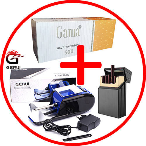 Набор для курения сигарет: Электрическая машинка для сигарет Gerui2 + Гильзы Gama + Портсигар на 20 сигарет
Набор для курения сигарет: Электрическая машинка для сигарет Gerui2 + Гильзы Gama + Портсигар на 20 сигарет