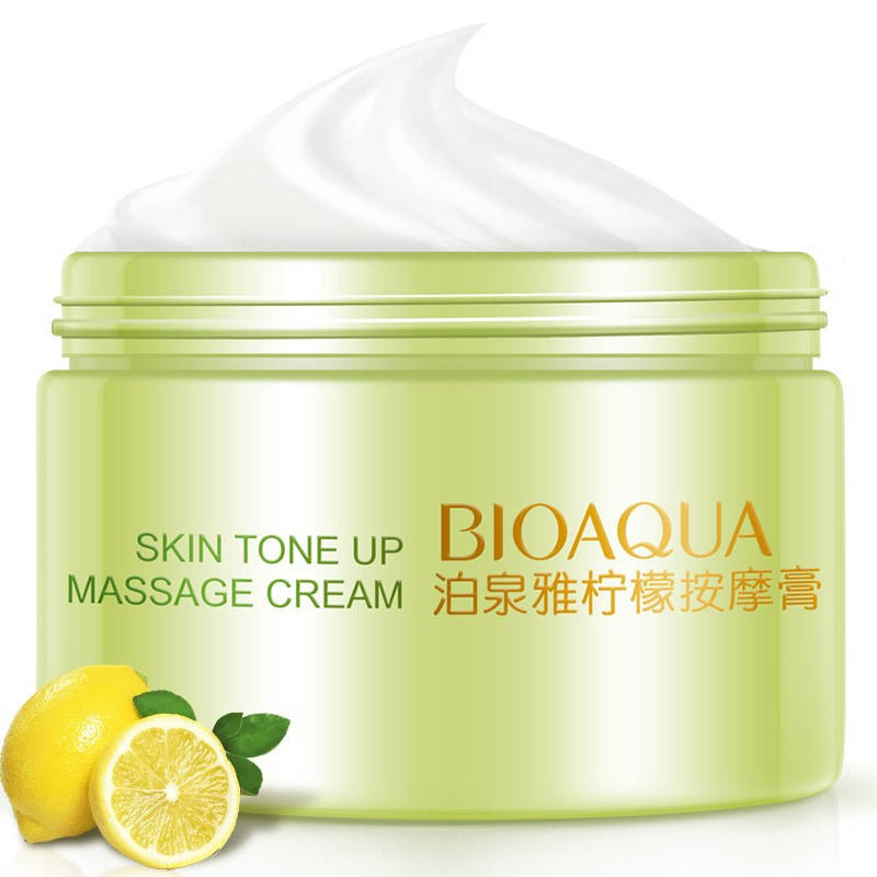 Очищающий массажный крем для контроля жирности с экстрактом лимона BIOAQUA Skin Tone Up Massage Cream (120г)
Очищающий массажный крем для контроля жирности с экстрактом лимона BIOAQUA Skin Tone Up Massage Cream (120г)