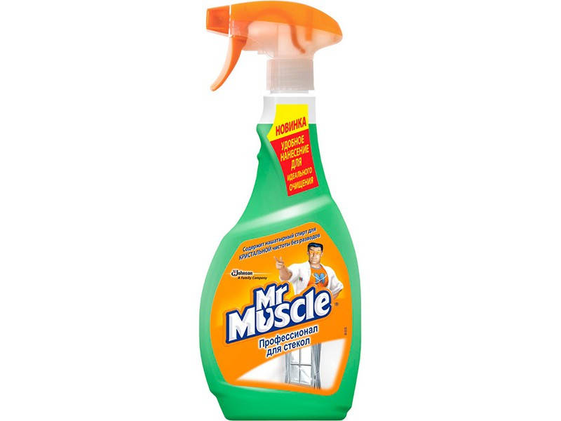 Моющее средство 500 мл Мистер Мускул для стёкол (тригер) 
Моющее средство 500 мл Мистер Мускул для стёкол (тригер)