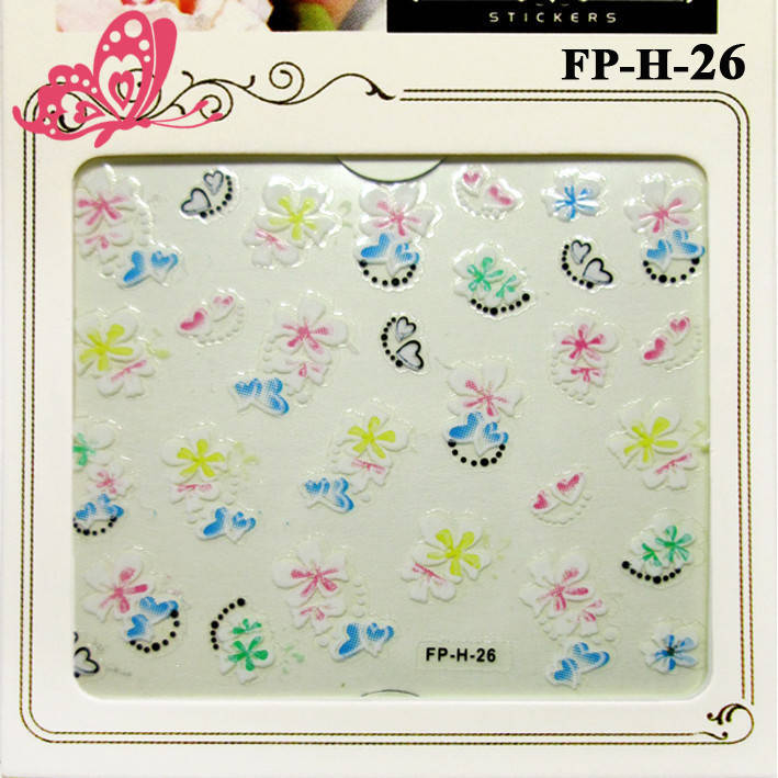 Наклейки для Ногтей Самоклеящиеся 3D Nail Stickers FPН 26, Бабочки, Цветочки, Сердечки Белые с Цветным, Разные цвета
Наклейки для Ногтей Самоклеящиеся 3D Nail Stickers FPН 26, Бабочки, Цветочки, Сердечки Белые с Цветным, Разные цвета