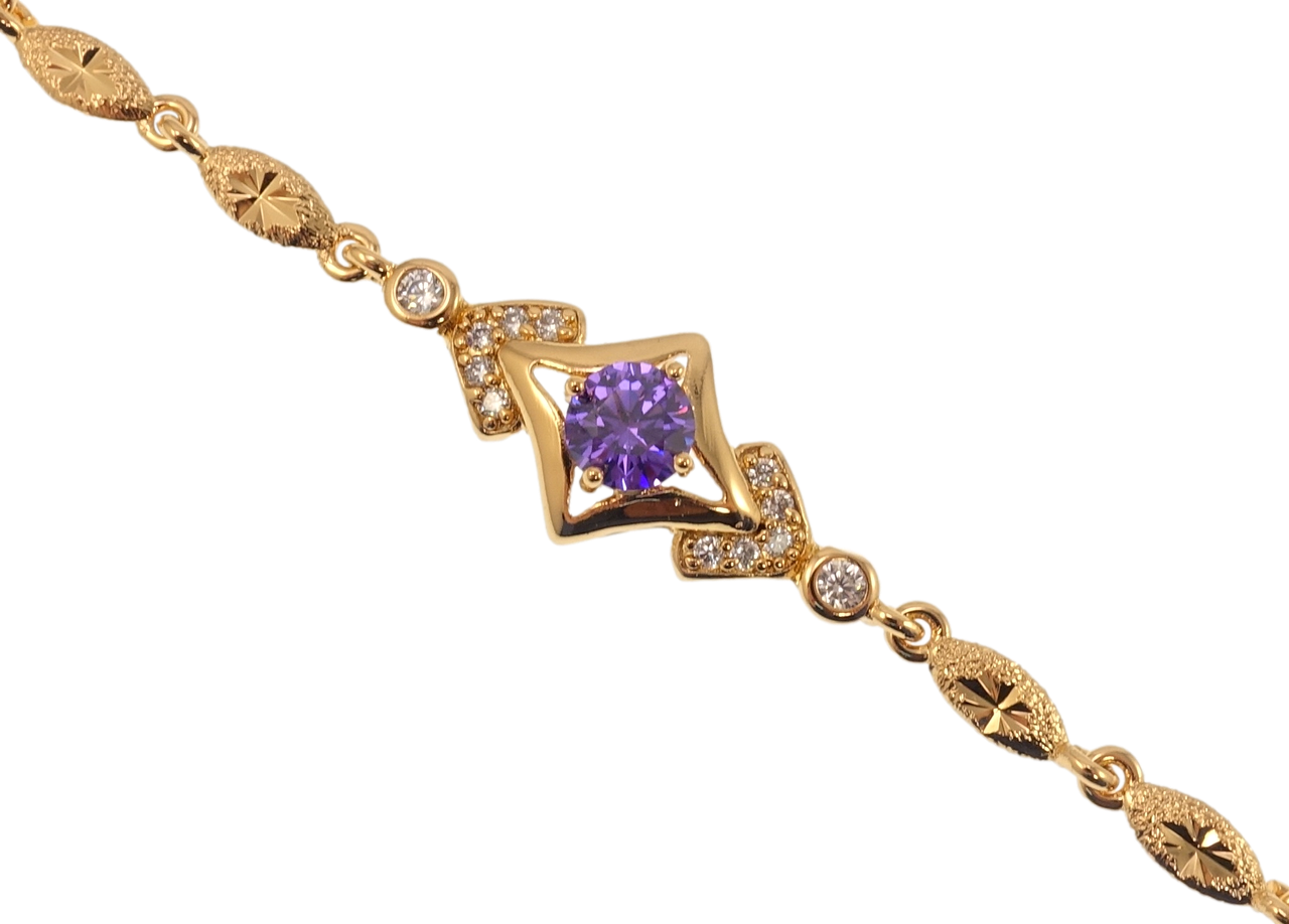 Браслет Xuping Позолота 18K "Вставка с сиреневым фианитом" длина с доп.замком 16.5,18.5см х 4мм
Браслет Xuping Позолота 18K "Вставка с сиреневым фианитом" длина с доп.замком 16.5,18.5см х 4мм
