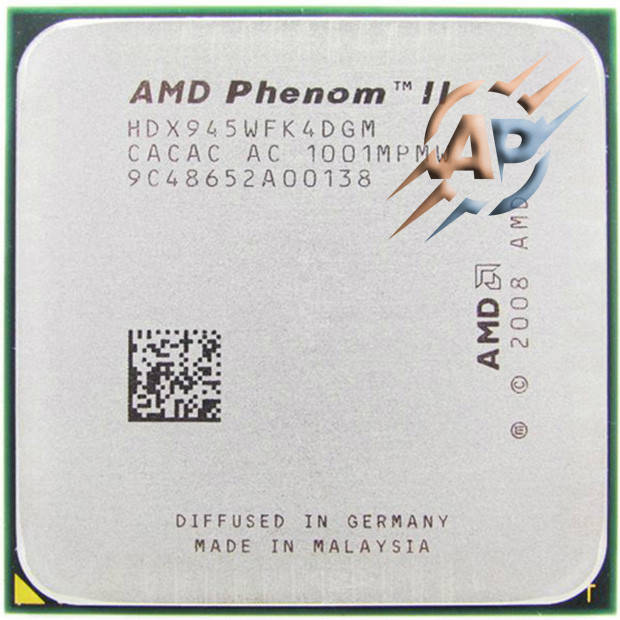 Процессор AMD Phenom II X4 945 / 3.0GHz / HDX945WFK4DGM / Socket AM2+, AM3 / 95W + подарок
Процессор AMD Phenom II X4 945 / 3.0GHz / HDX945WFK4DGM / Socket AM2+, AM3 / 95W + подарок