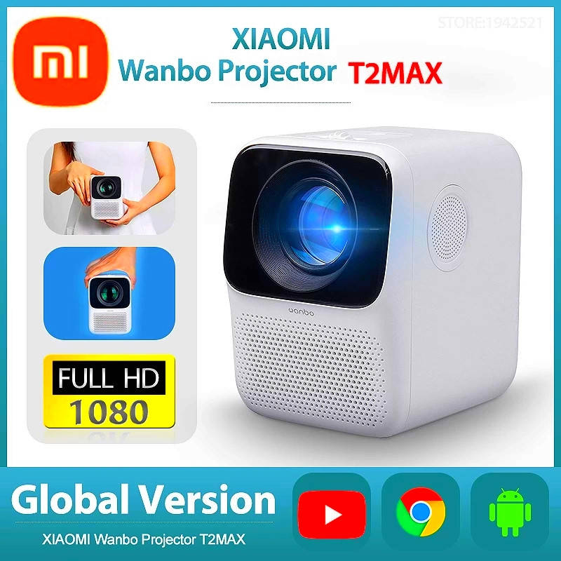 Проектор Xiaomi Wanbo T2 MAX / Wi-Fi / Android / 4K. Домашний кинотеатр Xiaomi. Новый!
Проектор Xiaomi Wanbo T2 MAX / Wi-Fi / Android / 4K. Домашний кинотеатр Xiaomi. Новый!