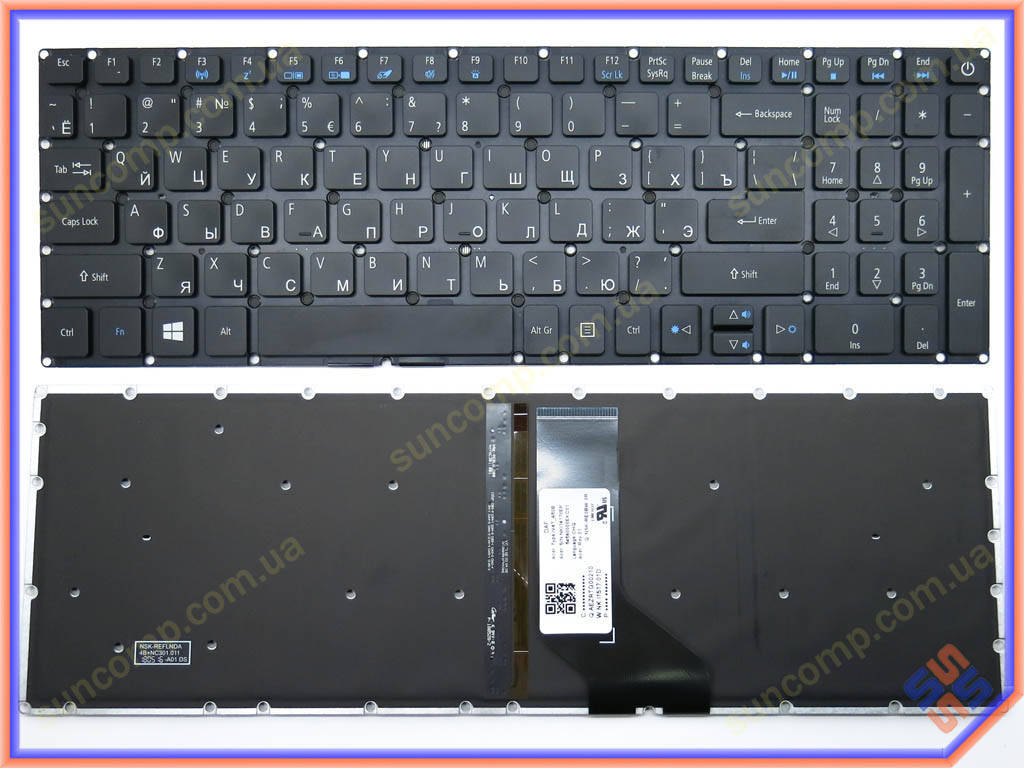 Клавиатура для ACER Aspire A515-51, A515-51G, A515-41G, ES1-523, ES1-572 (RU Black без рамки с подсветкой), Черный
Клавиатура для ACER Aspire A515-51, A515-51G, A515-41G, ES1-523, ES1-572 (RU Black без рамки с подсветкой), Черный