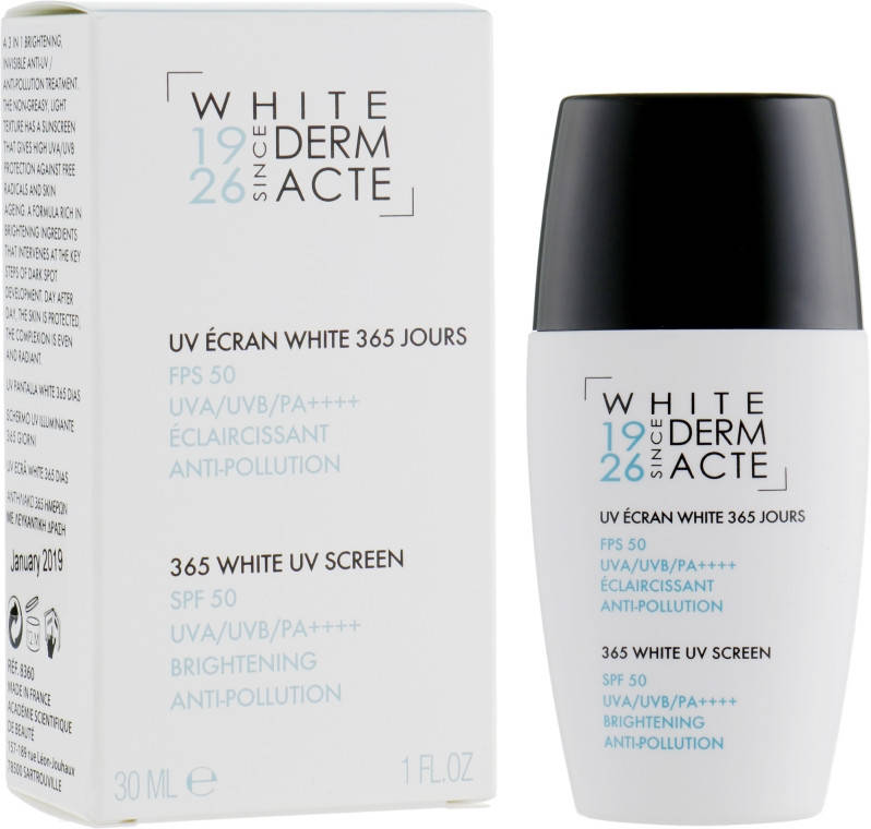 Осветляющий защитный крем 365 дней Academie White Derm Acte 365 White Uv Screen Spf 50 30ml
Осветляющий защитный крем 365 дней Academie White Derm Acte 365 White Uv Screen Spf 50 30ml
