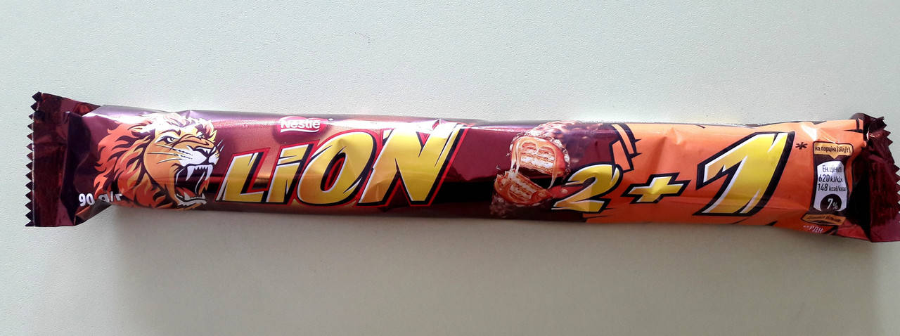 Шоколадный батончик Lion 2+1 карамель 90 г 
Шоколадный батончик Lion 2+1 карамель 90 г