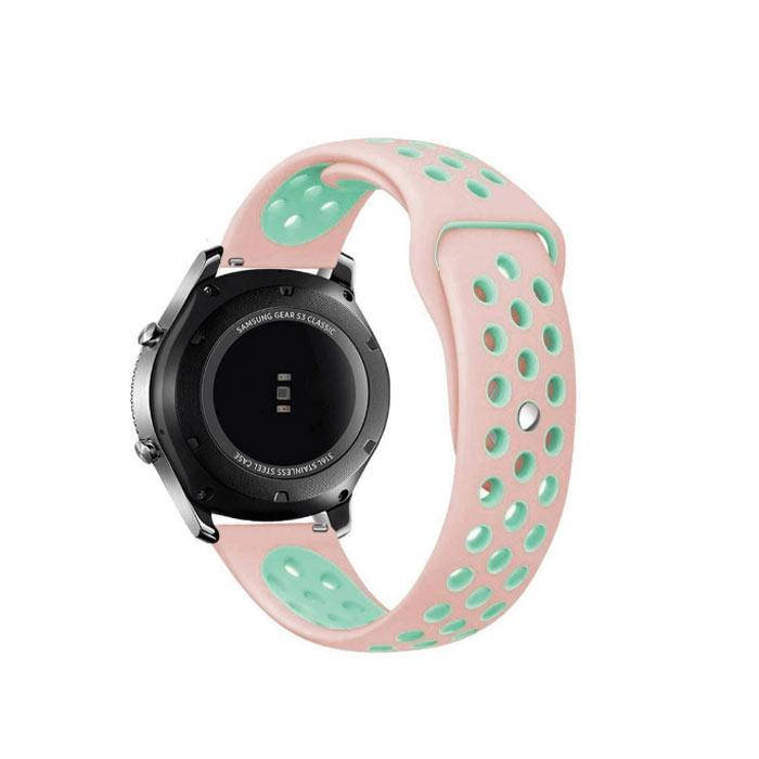 Ремешок 20мм силиконовый MU Sport для Samsung Gear S2 Classic / Watch 3 41mm / Watch 42mm / Active 1/2 Pink-Turquoise
Ремешок 20мм силиконовый MU Sport для Samsung Gear S2 Classic / Watch 3 41mm / Watch 42mm / Active 1/2 Pink-Turquoise
