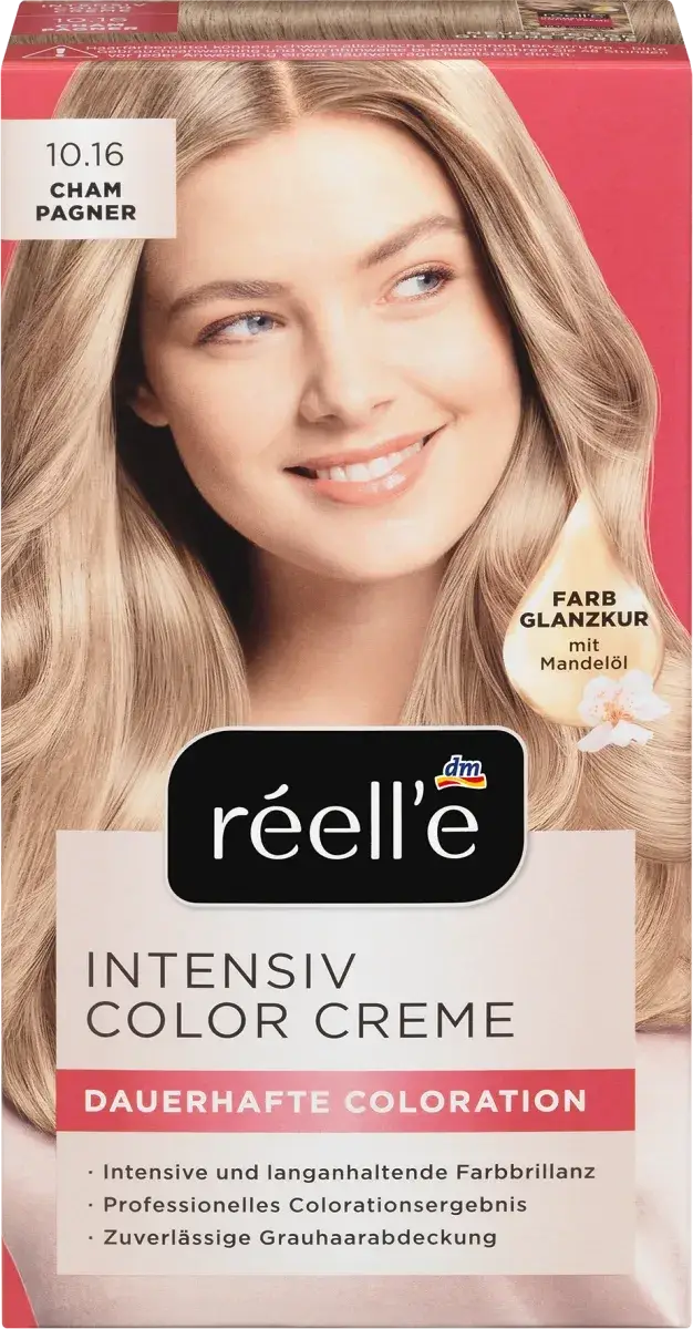 Интенсивна крем - краска для волос réell‘e Intensiv Color Creme Champagner, 10.16 (цвет шампанского)
Интенсивна крем - краска для волос réell‘e Intensiv Color Creme Champagner, 10.16 (цвет шампанского)
