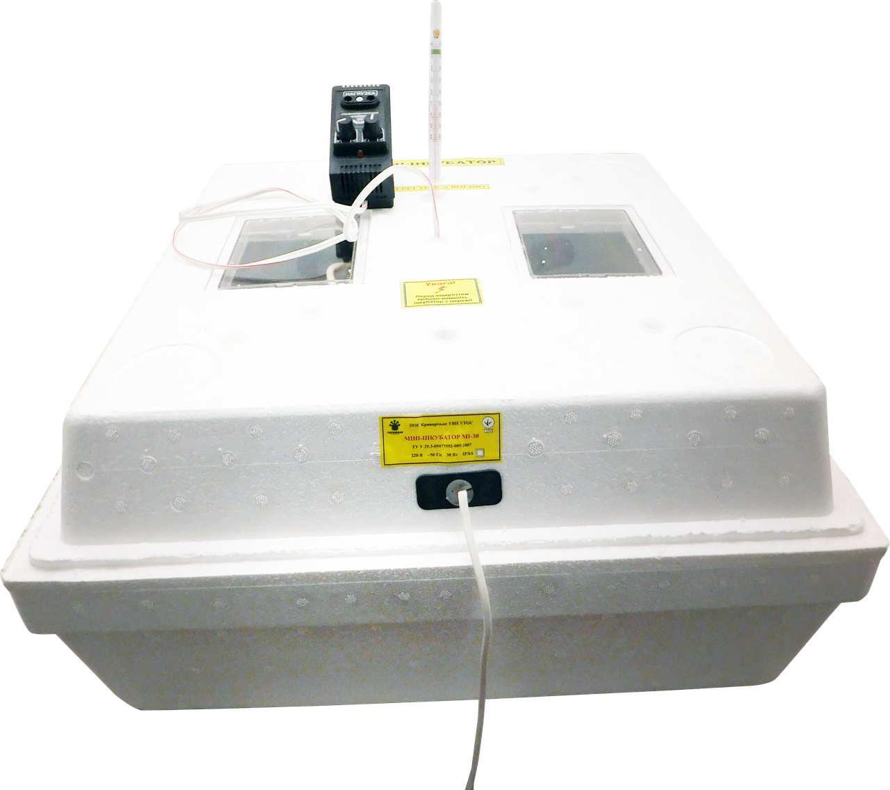 Инкубатор бытовой МИ-30 на 80 яиц с электронным терморегулятором
Инкубатор бытовой МИ-30 на 80 яиц с электронным терморегулятором