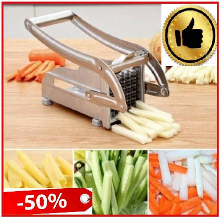 Картофелерезка овощерезка ручная с двумя насадками Potato Chipper, машинка для нарезки картофеля фри, Серый
Картофелерезка овощерезка ручная с двумя насадками Potato Chipper, машинка для нарезки картофеля фри, Серый