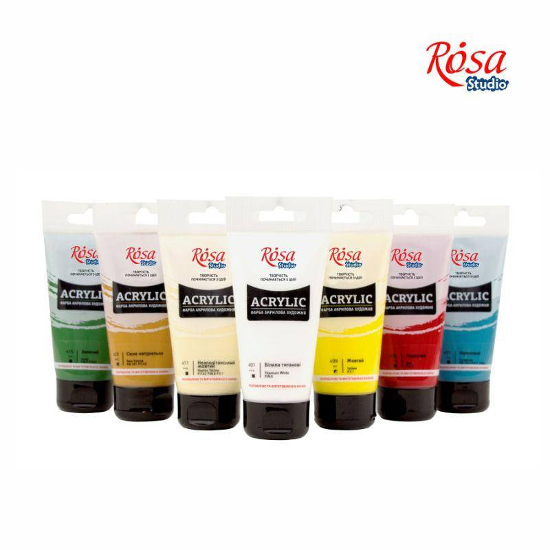 Краска акриловая 75 мл, ROSA Studio, Белый
Краска акриловая 75 мл, ROSA Studio, Белый