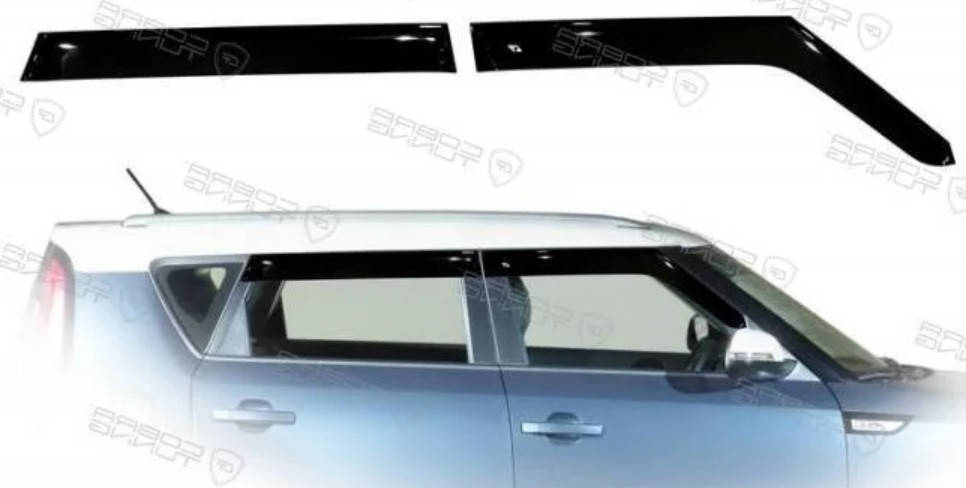Дефлекторы окон (ветровики) Kia Soul 2 2013-2018, Clover - ANV - Cobra Tuning, K13913 
Дефлекторы окон (ветровики) Kia Soul 2 2013-2018, Clover - ANV - Cobra Tuning, K13913
