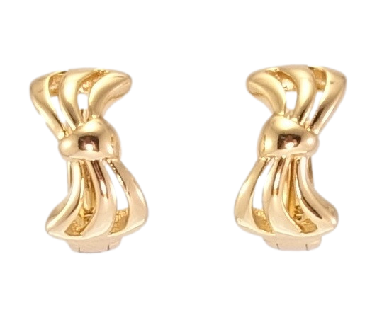 Серьги Xuping Позолота 18K колечки "Бантики" 
Серьги Xuping Позолота 18K колечки "Бантики"