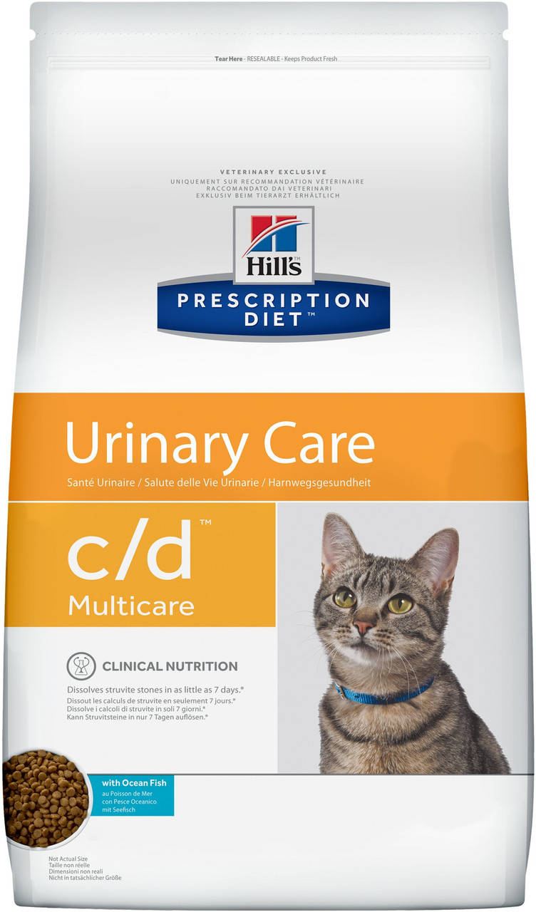 Hill's PD c/d Multicare Fish Корм для снижения риска образования струвитных камней у кошек 1.5 кг
Hill's PD c/d Multicare Fish Корм для снижения риска образования струвитных камней у кошек 1.5 кг