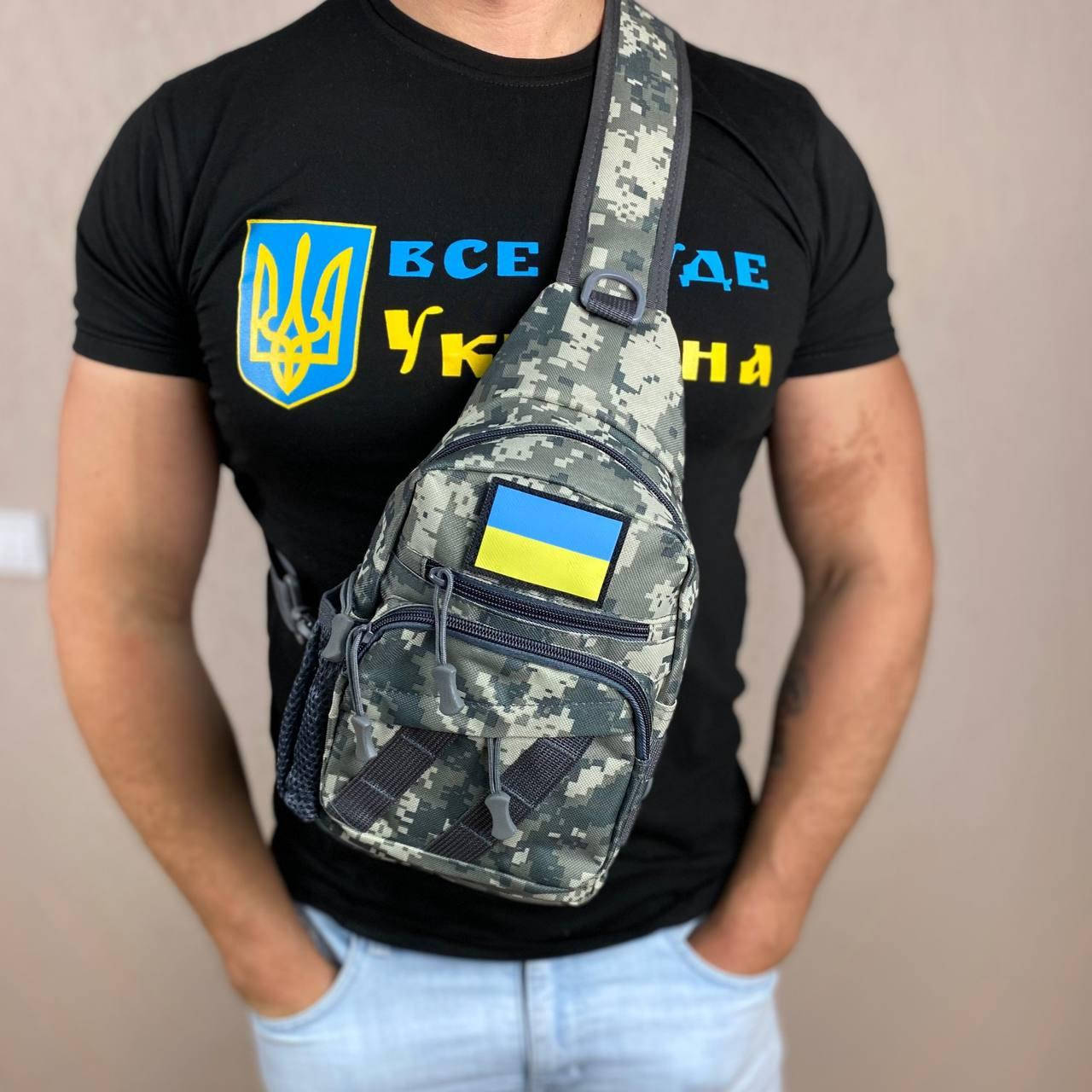 Мужская сумка на грудь тактический слинг бананка серая пиксель сумка через плечо удобная прочная, Серый
Мужская сумка на грудь тактический слинг бананка серая пиксель сумка через плечо удобная прочная, Серый