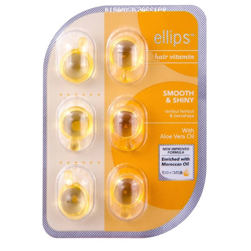 Витамины для волос Ellips Hair Vitamin Treatment Роскошное сияние с маслом Алоэ Вера (Smooth & Shiny)
Витамины для волос Ellips Hair Vitamin Treatment Роскошное сияние с маслом Алоэ Вера (Smooth & Shiny)