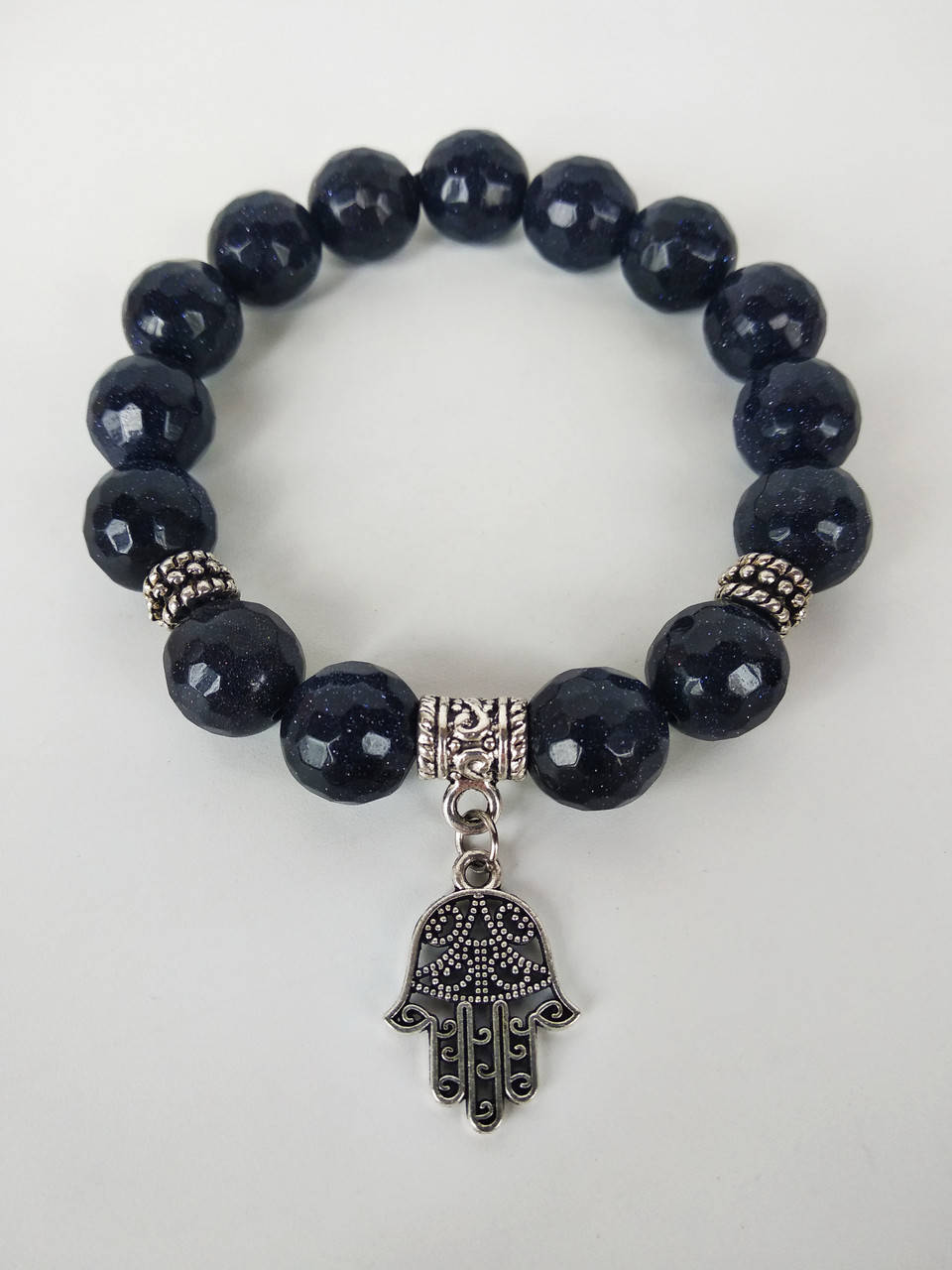 Браслет - оберег из натур. камня авантюрин синий
Браслет - оберег из натур. камня авантюрин синий