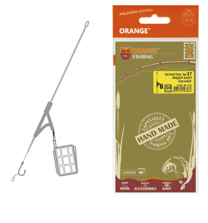 Волосяная Оснастка Карповая №37 Big Cage Feeder, Orange Готовая оснастка для ловли карпа 40,50,60 г (С31) 50г
Волосяная Оснастка Карповая №37 Big Cage Feeder, Orange Готовая оснастка для ловли карпа 40,50,60 г (С31) 50г