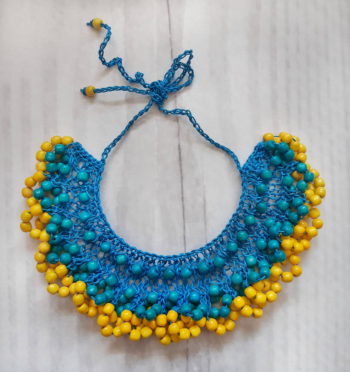 Намисто Фантазія блакитно-жовте
Намисто Фантазія блакитно-жовте