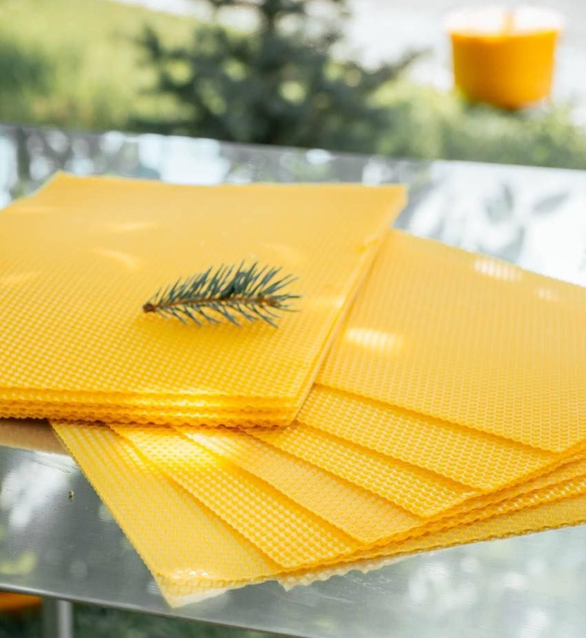 Вощина для изготовления свечей из натурального воска 410х260, Золотистый
Вощина для изготовления свечей из натурального воска 410х260, Золотистый