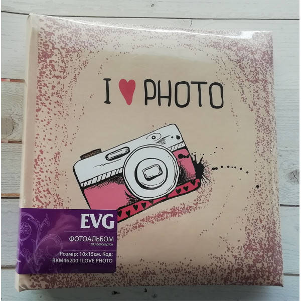 Фотоальбом Evg 10x15x200 I love photo
Фотоальбом Evg 10x15x200 I love photo