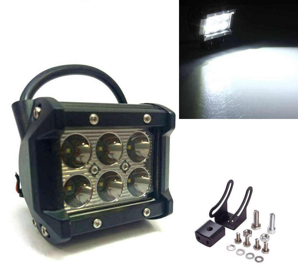 Светодиодная автомобильная LED Фара 12-24v 18W CREE Направленное дальний свет spot 1шт, Черный
Светодиодная автомобильная LED Фара 12-24v 18W CREE Направленное дальний свет spot 1шт, Черный
