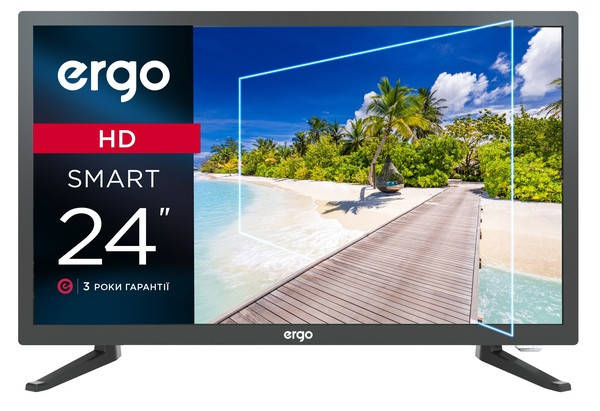 Телевизор ERGO 24DHS6000 (HD, SmartTV, Android 9.0, Гарантия - 3 года) 
Телевизор ERGO 24DHS6000 (HD, SmartTV, Android 9.0, Гарантия - 3 года)