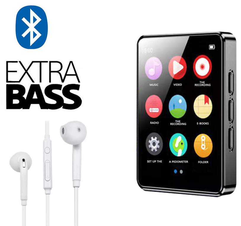 MP3 / MP4 плеер Bluetooth + наушники. Мп3 / Мп4 плеер с блютуз для спорта, бега Jood U22-X4
MP3 / MP4 плеер Bluetooth + наушники. Мп3 / Мп4 плеер с блютуз для спорта, бега Jood U22-X4