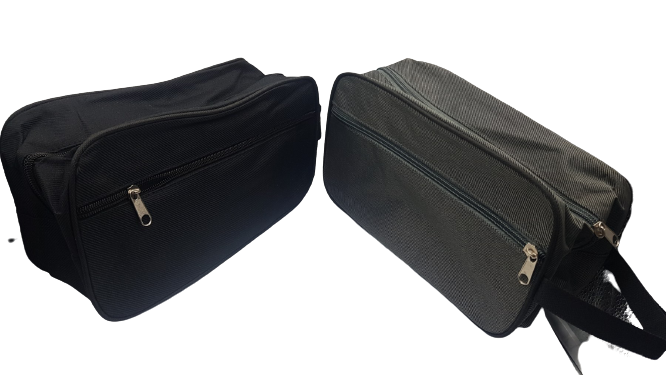 Косметичка мужская с карманом на молнии с ручкой, черная, Черный 
Косметичка мужская с карманом на молнии с ручкой, черная, Черный