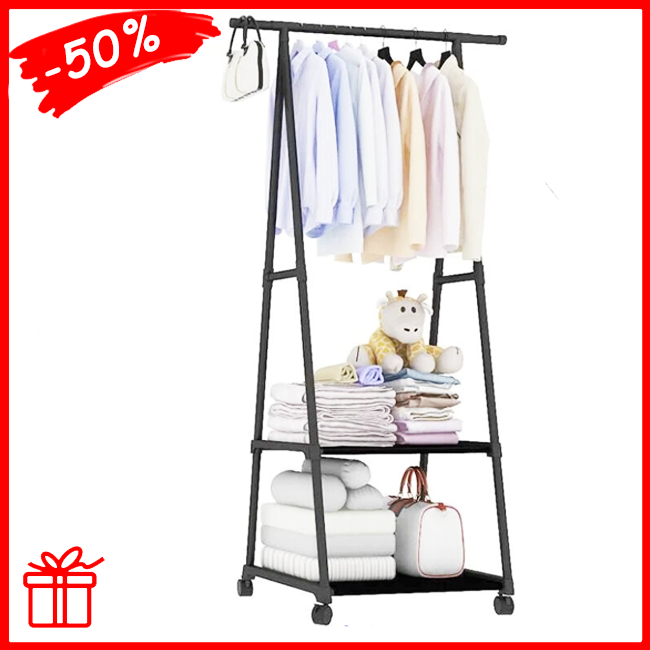 Передвижная напольная универсальная вешалка для одежды THE NEW COAT RACK, Напольная стойка для одежды, Черный
Передвижная напольная универсальная вешалка для одежды THE NEW COAT RACK, Напольная стойка для одежды, Черный