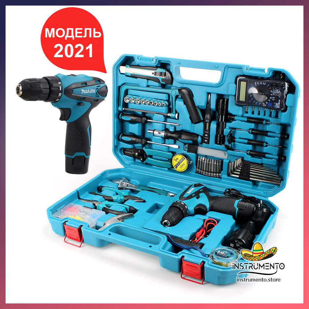 Шуруповерт Makita DF330DWE (12V, 2Ah) с большим набором инструментов + тестер (КИТ-5) Шуруповерт Макита
Шуруповерт Makita DF330DWE (12V, 2Ah) с большим набором инструментов + тестер (КИТ-5) Шуруповерт Макита